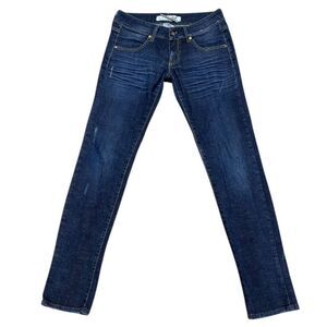 MET Jeans “Made in Italy” Low Rise Skinny Distressed Stretch Jeans 29x31 EUC